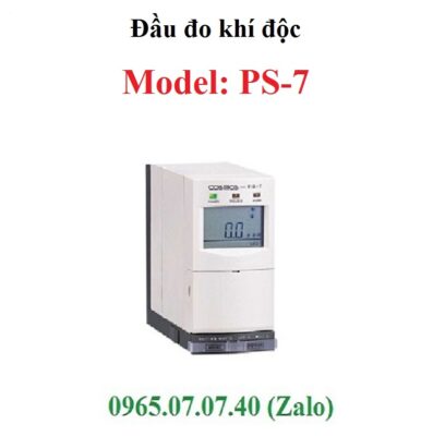 Các loại khí và dải đo trên đầu dò khí PS-7