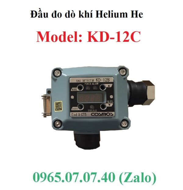 Đầu đo dò khí trơ Helium He KD-12C Cosmos