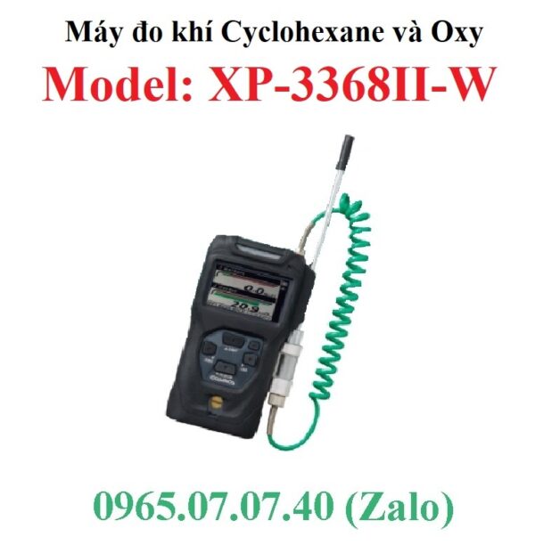 Máy thiết bị đo dò khí độc Cyclohexane C6H12 Xyclo hexan và Oxy O2 XP-3368II-W Cosmos