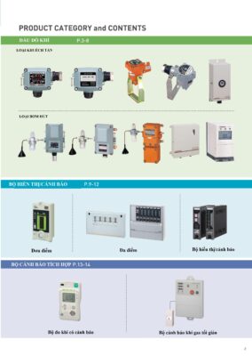 Catalogue thiết bị đo khí cố định Cosmos 2022