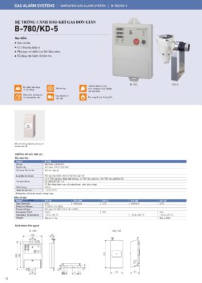 thiết bị cảnh báo khí CH4 Methane Metan B-780