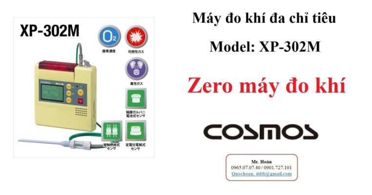 Zero máy đo 4 loại khí XP-302M Cosmos