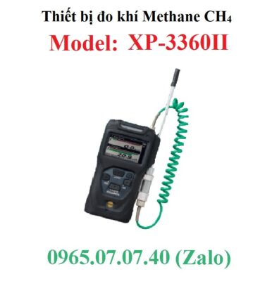 Hướng dẫn zero máy đo khí Metan CH4 XP-3360II Cosmos