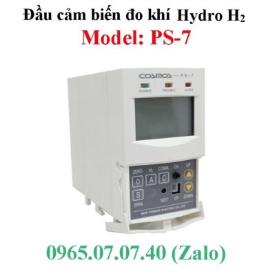 Các dải đo của đầu đo khí PS-7 H2 Cosmos