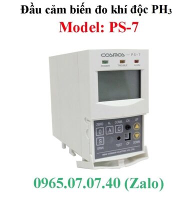 Các dải đo của đầu đo khí PS-7 PF3 Cosmos