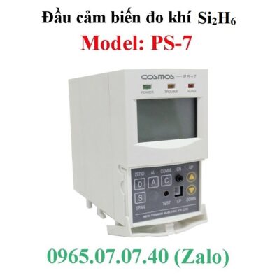 Các dải đo của đầu đo khí PS-7 Si2H6 Cosmos