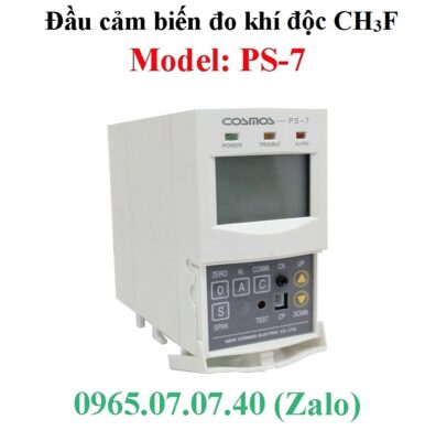 Các dải đo của đầu đo khí PS-7 CH3F Cosmos