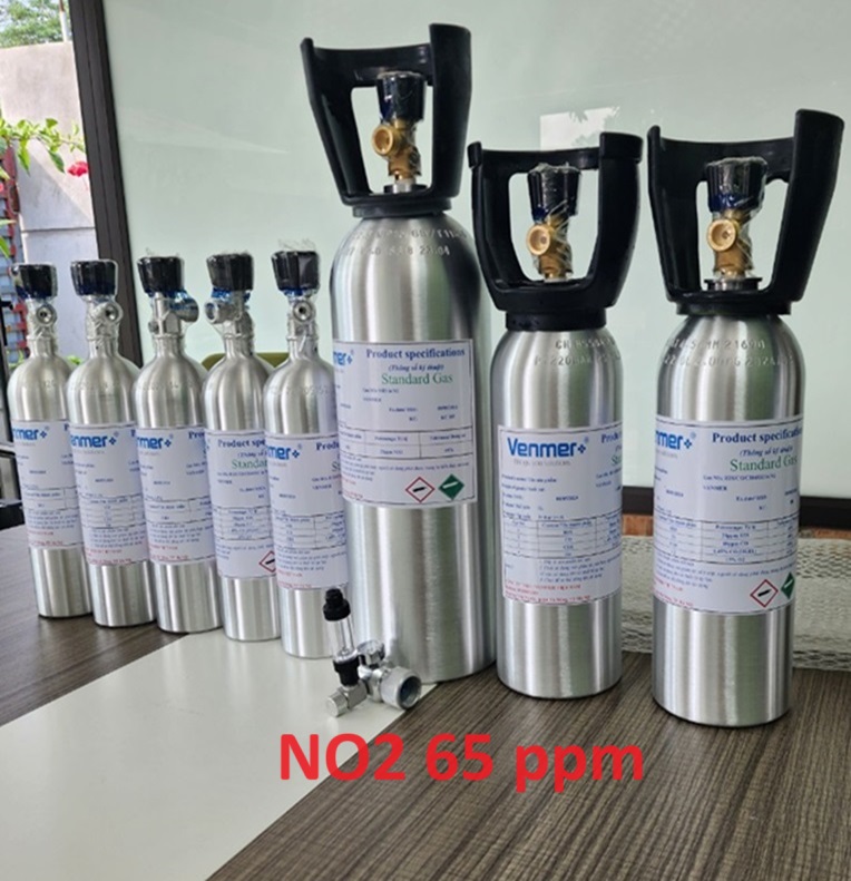 Bình khí hiệu chuẩn NO2 nồng độ 65 ppm 3 Bình khí hiệu chuẩn NO2 nồng độ 65 ppm