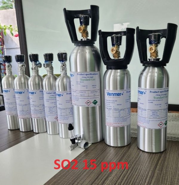 Bình khí hiệu chuẩn SO2 nồng độ 15 ppm