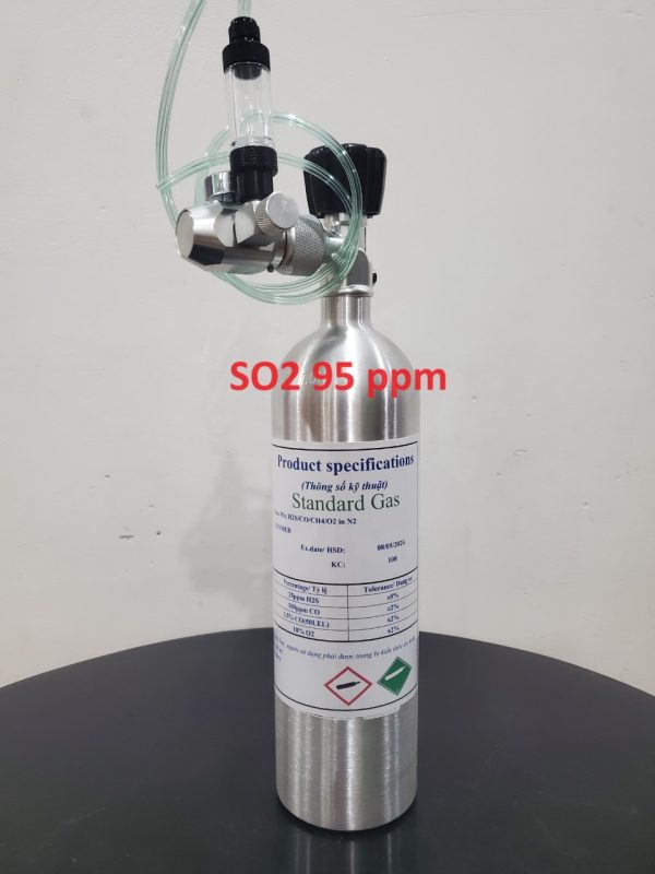 Bình khí hiệu chuẩn SO2 nồng độ 95 ppm