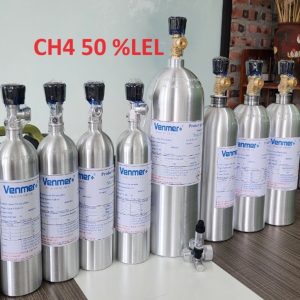 Chai khí hiệu chuẩn CH4 nồng độ 50 %LEL
