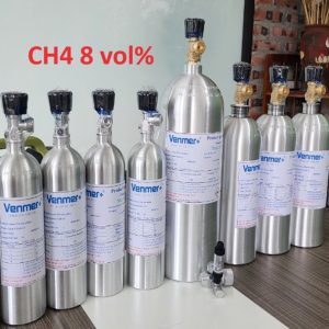 Chai khí hiệu chuẩn CH4 nồng độ 8 vol%