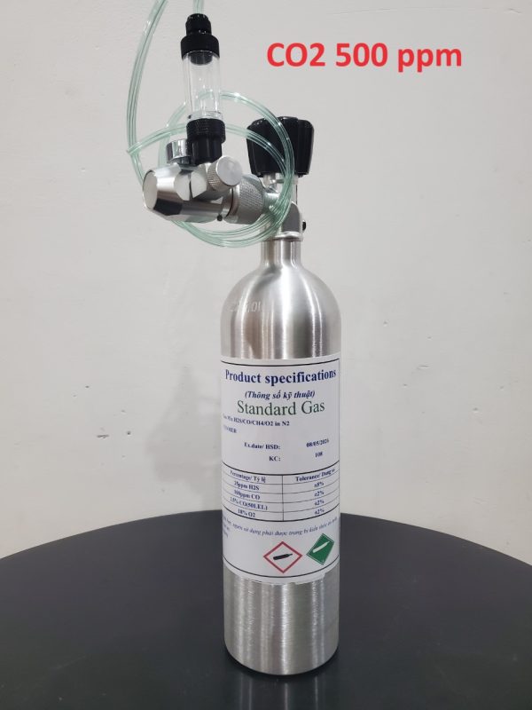 Bình khí hiệu chuẩn CO2 nồng độ 500 ppm