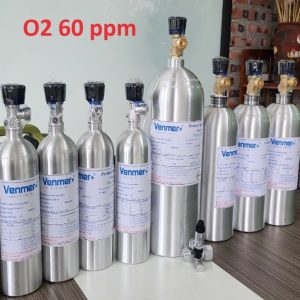 Bình khí hiệu chuẩn O2 nồng độ 60 ppm