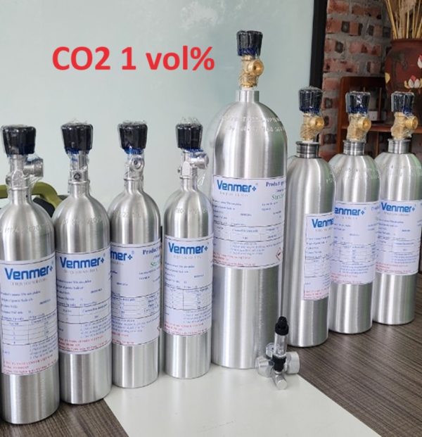 Bình khí hiệu chuẩn CO2 nồng độ 1 vol%