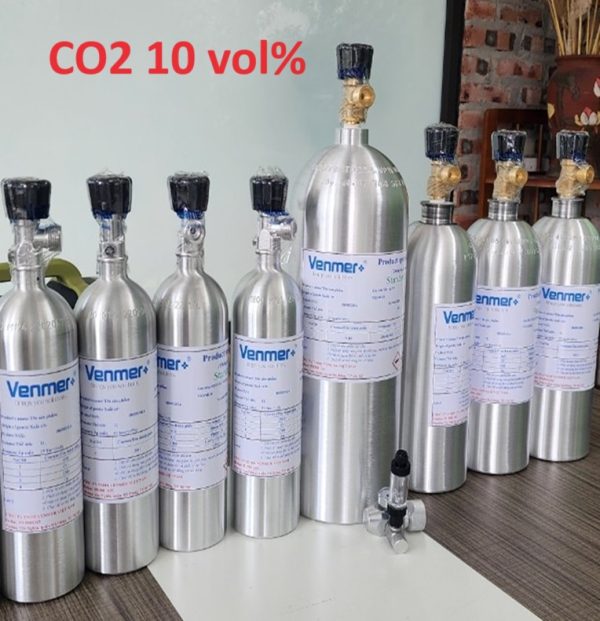 Bình khí hiệu chuẩn CO2 nồng độ 10 vol%