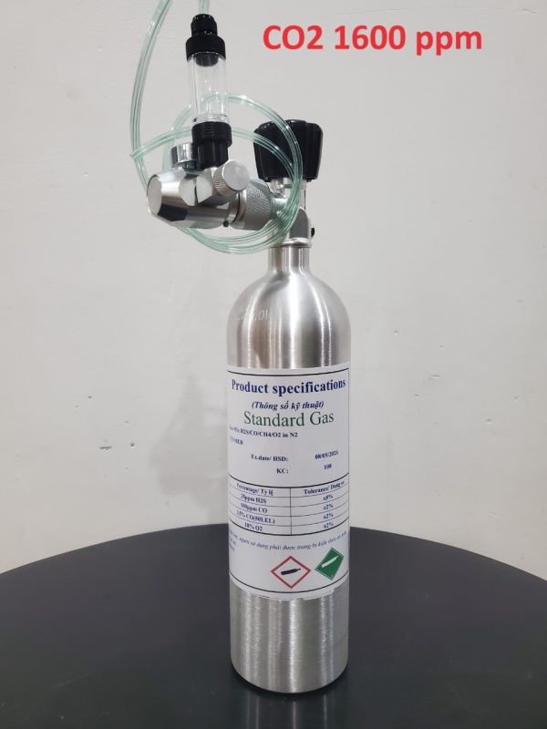 Bình khí hiệu chuẩn CO2 nồng độ 1600 ppm