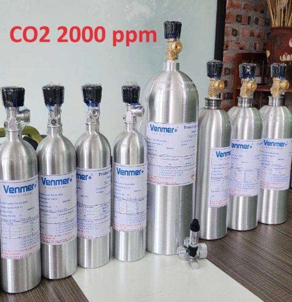 Bình khí hiệu chuẩn CO2 nồng độ 2000 ppm