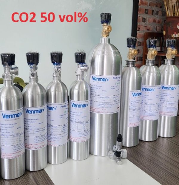 Bình khí hiệu chuẩn CO2 nồng độ 50 vol%