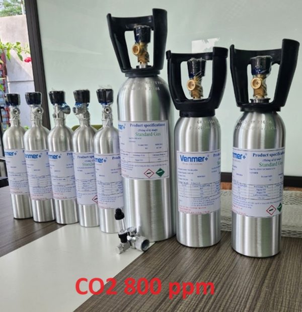 Bình khí hiệu chuẩn CO2 nồng độ 800 ppm