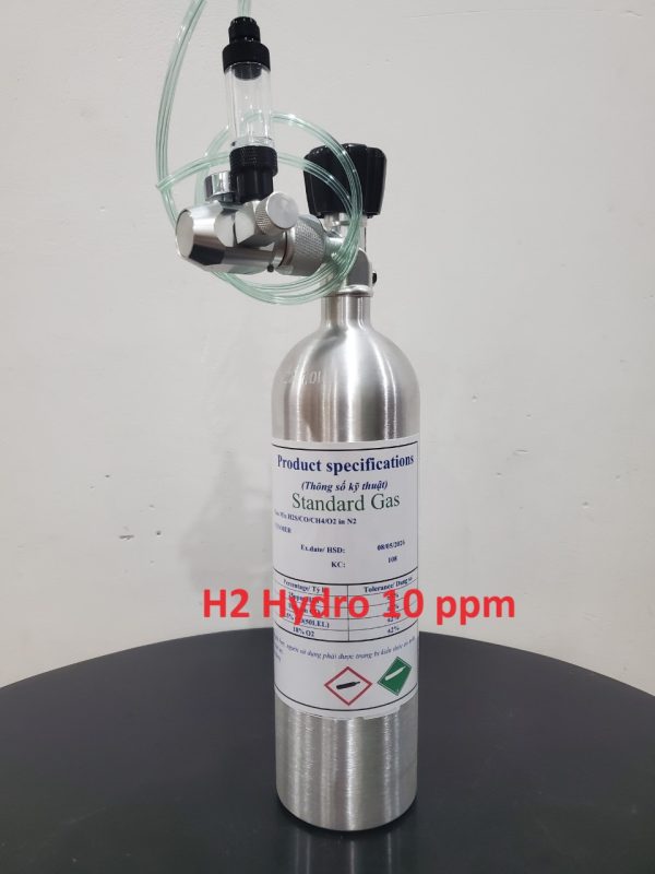 Bình trộn khí hiệu chuẩn H2 10 ppm