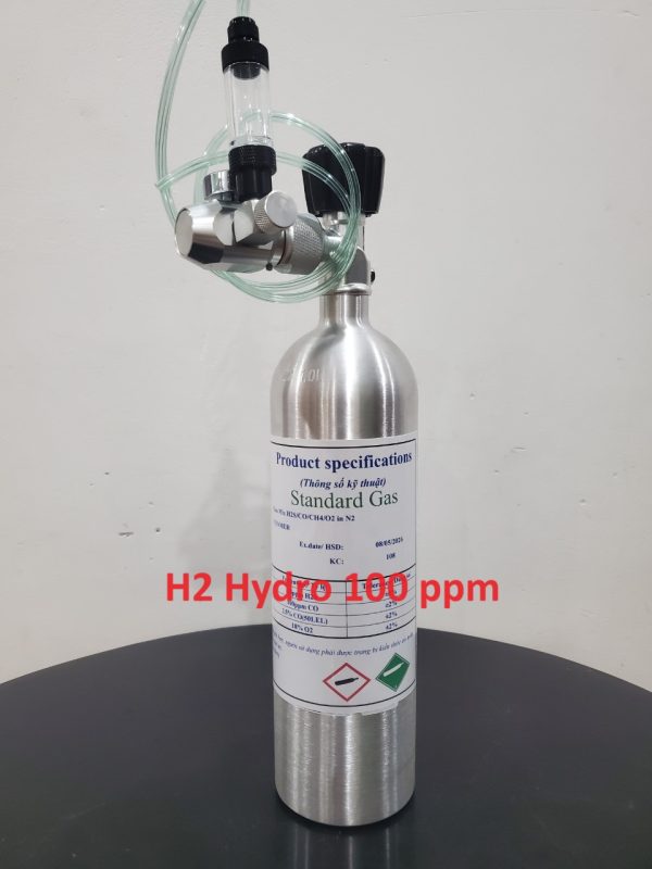 Bình trộn khí hiệu chuẩn H2 100 ppm