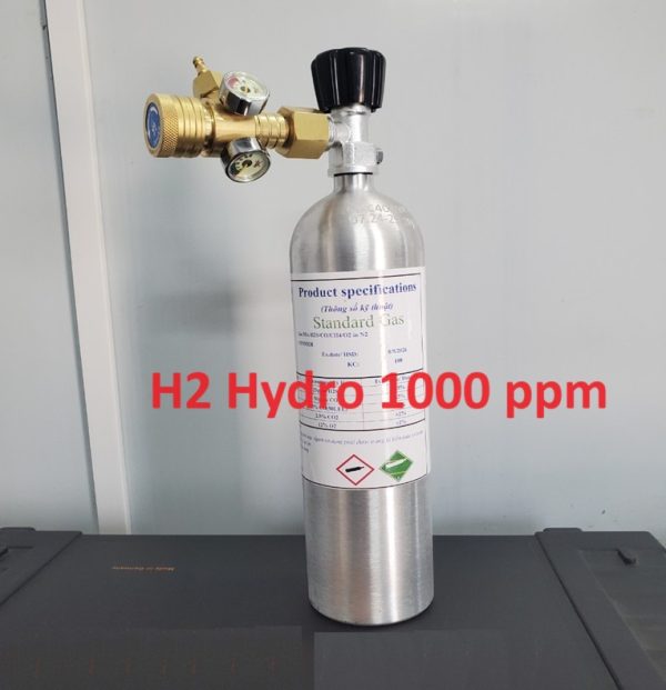 Bình trộn khí hiệu chuẩn H2 1000 ppm