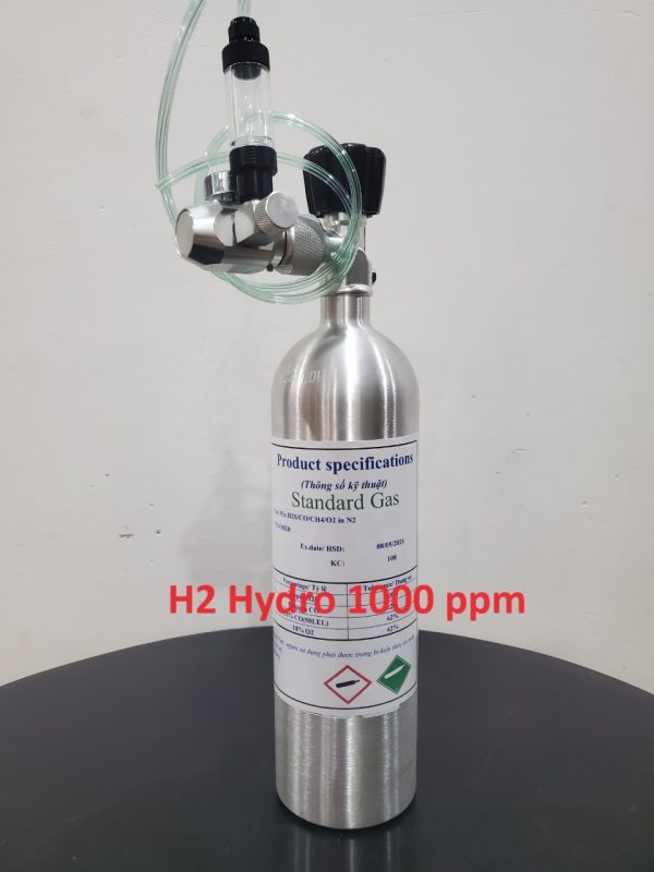 Bình trộn khí hiệu chuẩn H2 1000 ppm