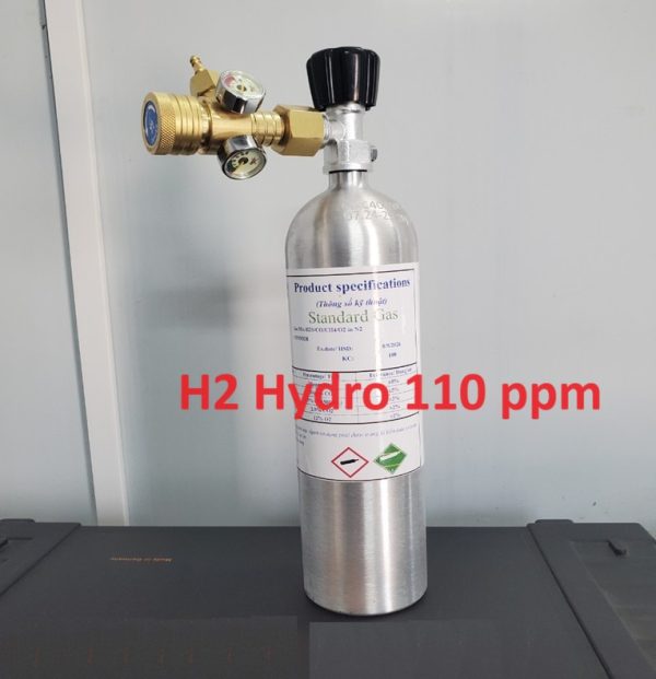 Bình trộn khí hiệu chuẩn H2 110 ppm