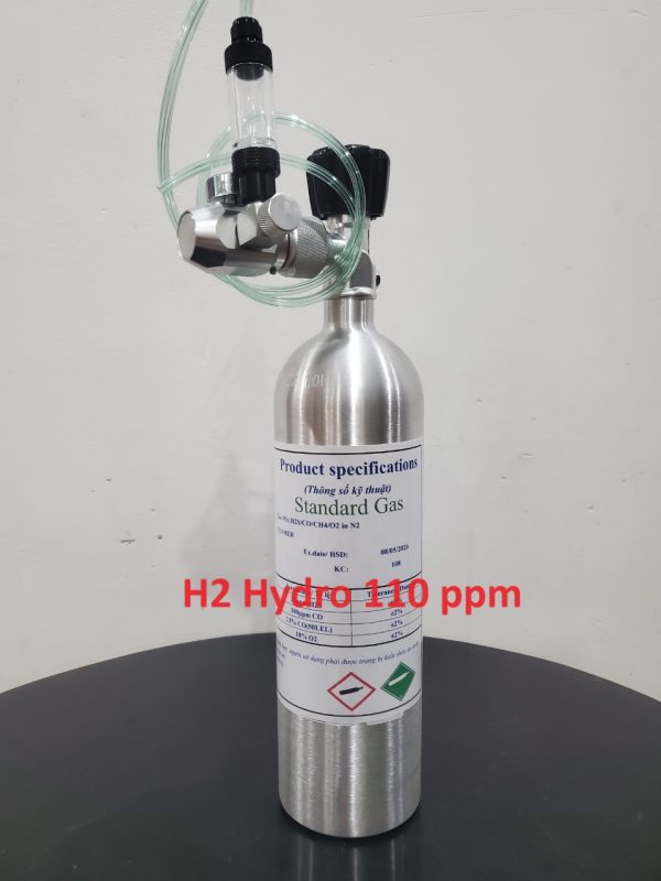 Bình trộn khí hiệu chuẩn H2 110 ppm