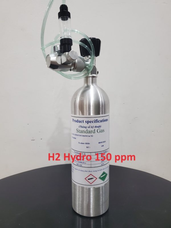 Bình trộn khí hiệu chuẩn H2 150 ppm