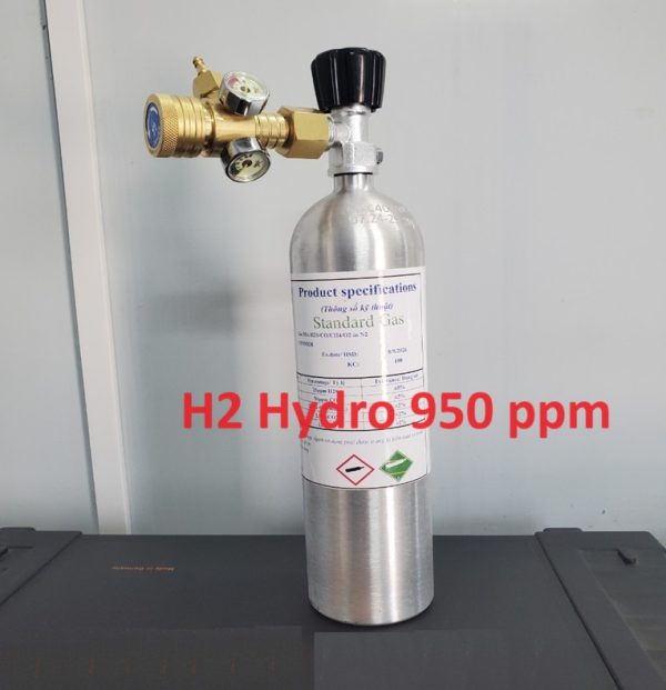 Bình trộn khí hiệu chuẩn H2 950 ppm