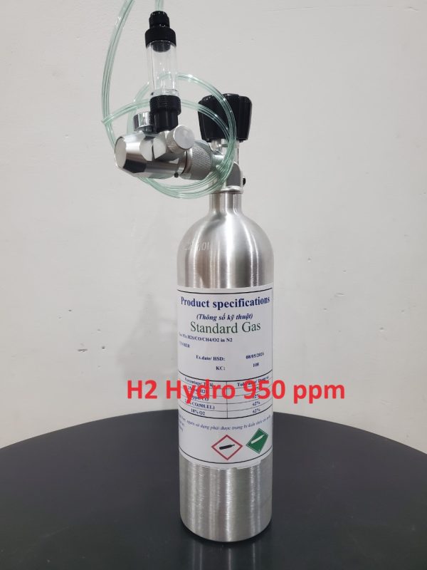 Bình trộn khí hiệu chuẩn H2 950 ppm