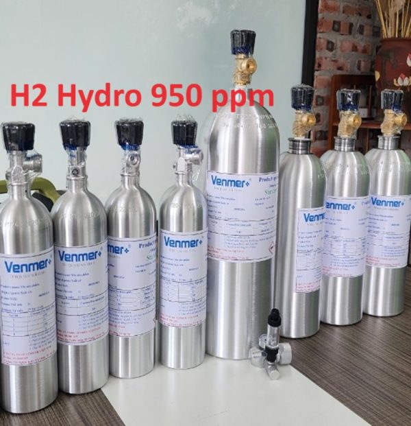 Bình trộn khí hiệu chuẩn H2 950 ppm