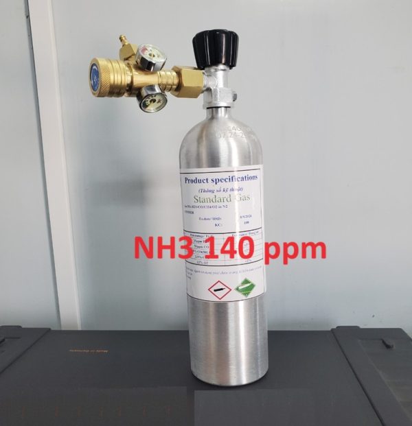 Bình trộn khí hiệu chuẩn NH3 140 ppm