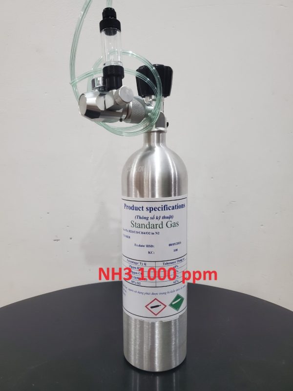 Bình trộn khí hiệu chuẩn NH3 1000 ppm