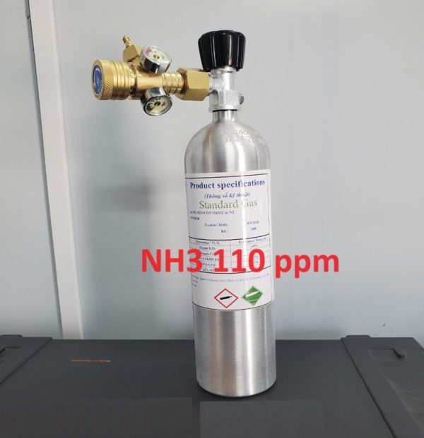 Bình trộn khí hiệu chuẩn NH3 110 ppm