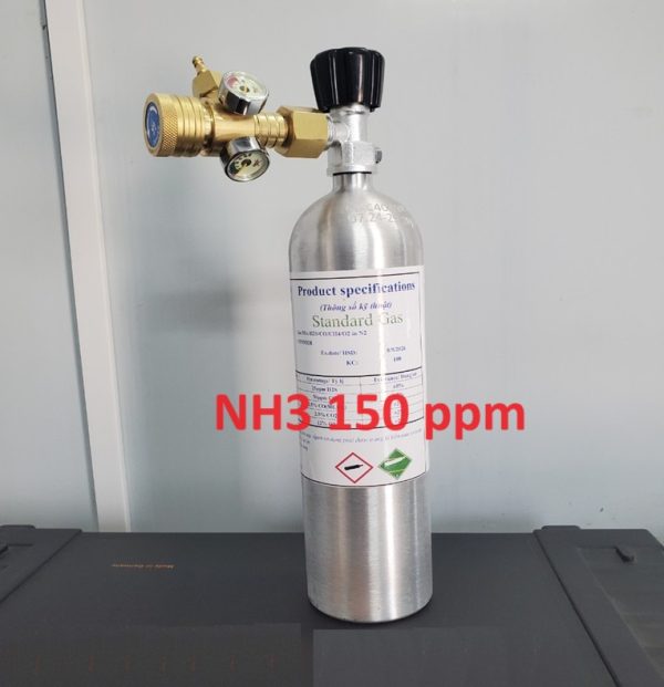 Bình trộn khí hiệu chuẩn NH3 150 ppm