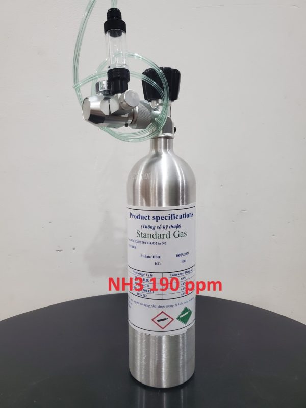 Bình trộn khí hiệu chuẩn NH3 190 ppm