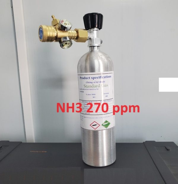 Bình trộn khí hiệu chuẩn NH3 270 ppm