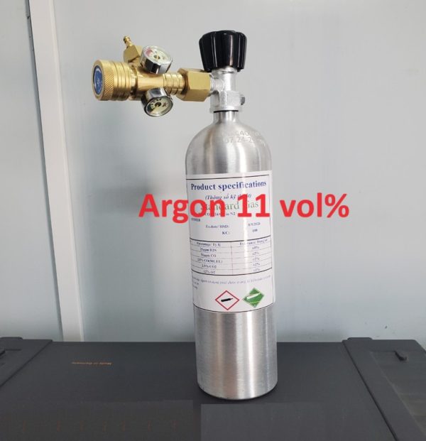 Bình khí hiệu chuẩn Ar Argon 11 vol%