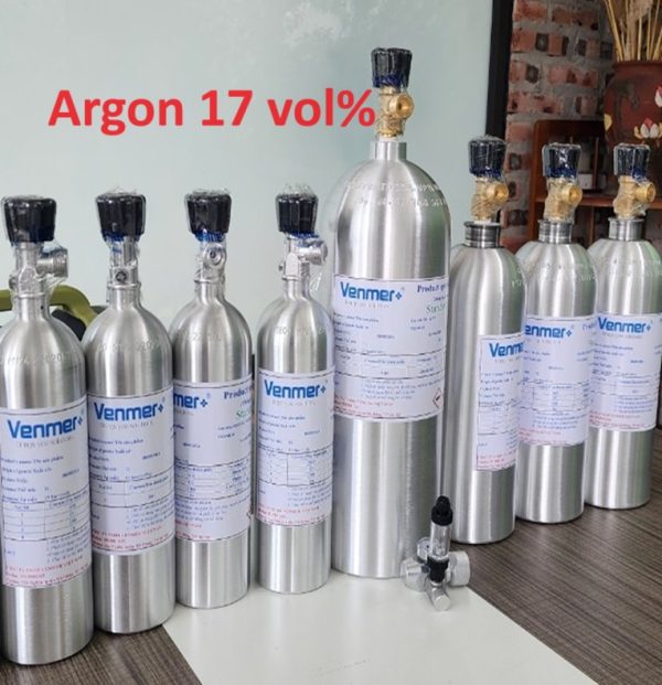 Bình khí hiệu chuẩn Ar Argon 17 vol%