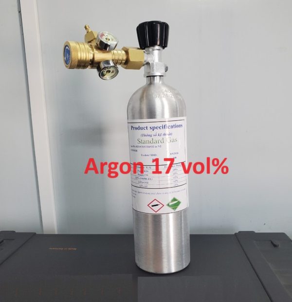 Bình khí hiệu chuẩn Ar Argon 17 vol%