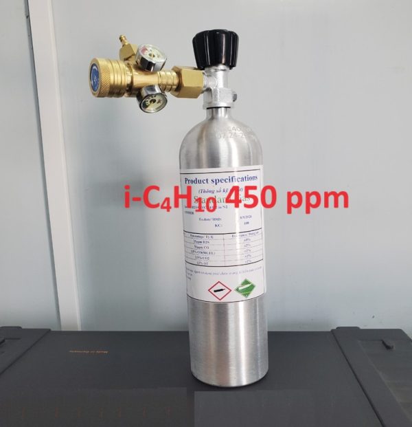 Bình khí trộn hiệu chuẩn Butan 450 ppm