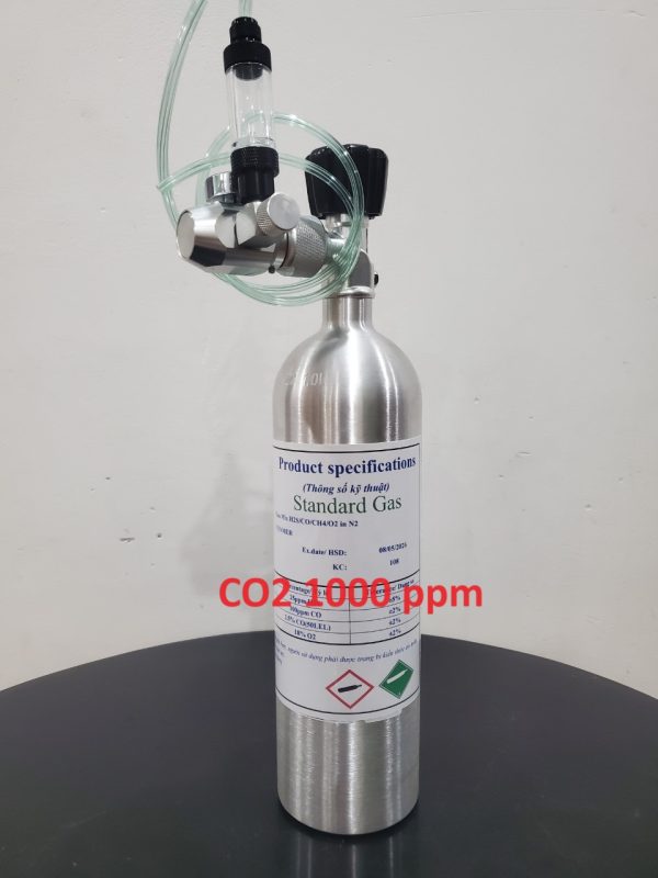 Bình khí trộn hiệu chuẩn CO2 1000 ppm