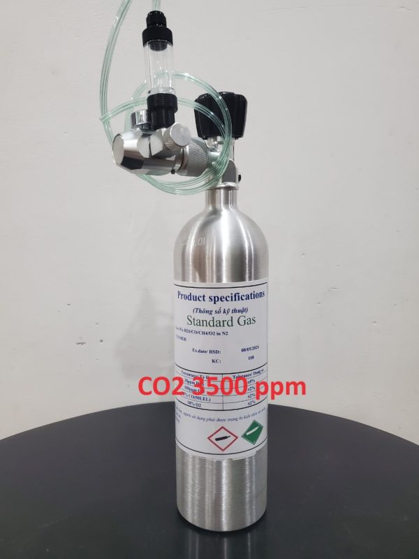 Bình khí trộn hiệu chuẩn CO2 3500 ppm