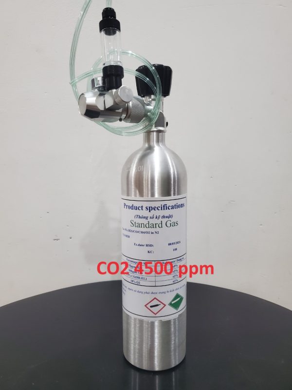 Bình khí trộn hiệu chuẩn CO2 4500 ppm