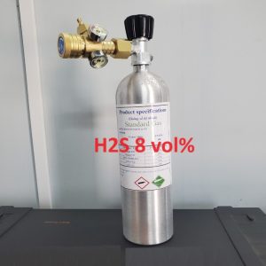 Chai khí trộn hiệu chuẩn H2S 8 vol%