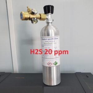 Chai khí trộn hiệu chuẩn H2S 20 ppm