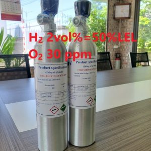 Chai khí H2 Hydro 50 % LEL O2 30 ppm
